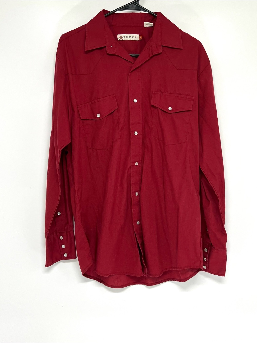 Roper men’s pearl snap down shirt medium